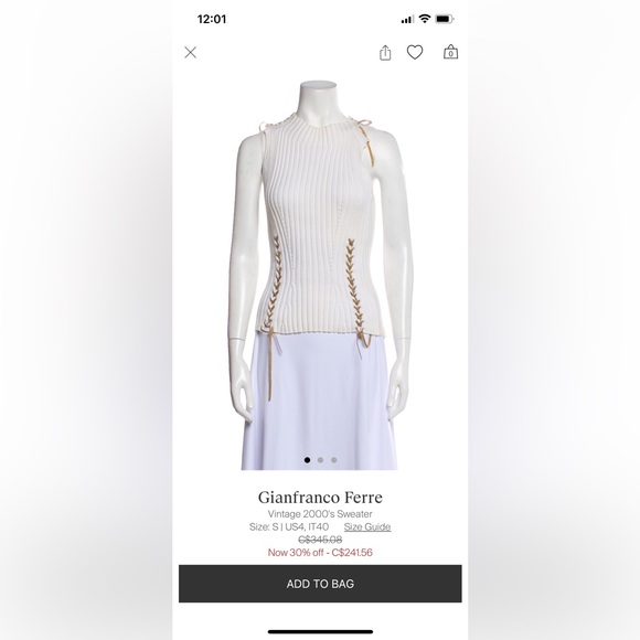 Vintage Gianfranco Ferre Sweater - Picture 7 of 8